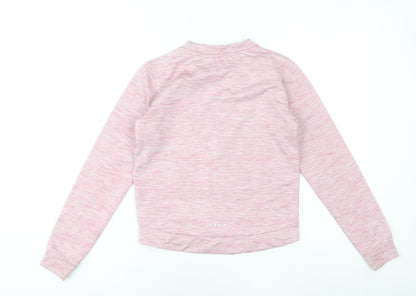 Souluxe Girls Pink Long Sleeve Activewear Top Age 10-11 Years Lightweight Stretch