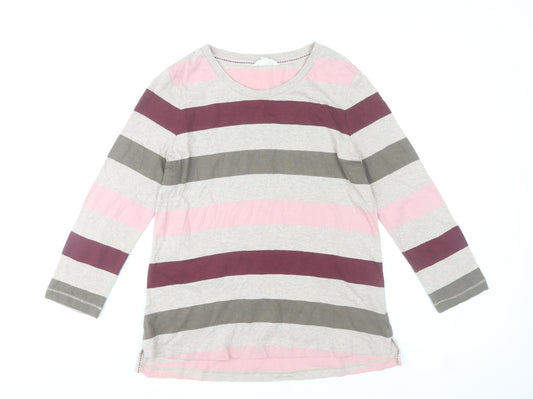 FatFace Women’s Multicoloured Striped Cotton T-Shirt Size 10