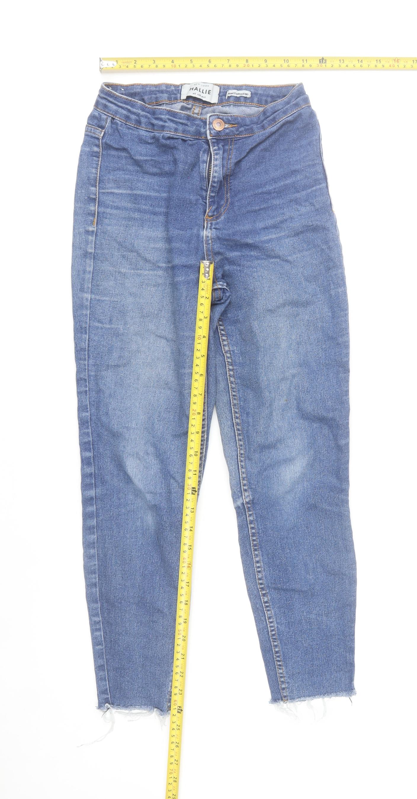 New Look Hallie Women's Blue Size 8 High Rise Skinny Jeans