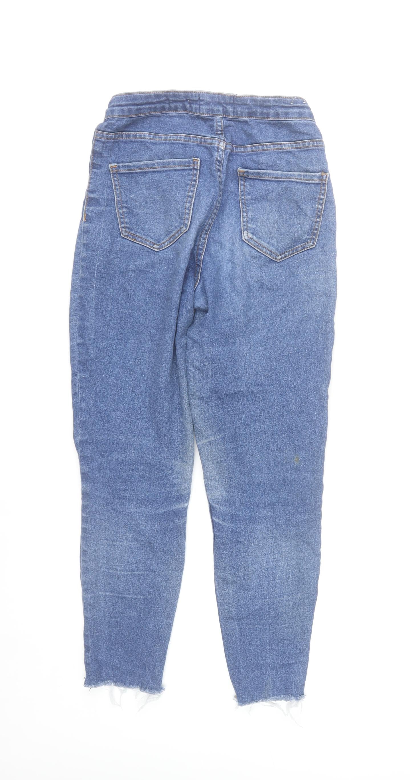 New Look Hallie Women's Blue Size 8 High Rise Skinny Jeans