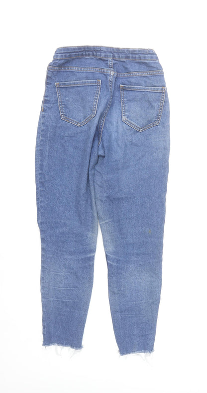 New Look Hallie Women's Blue Size 8 High Rise Skinny Jeans