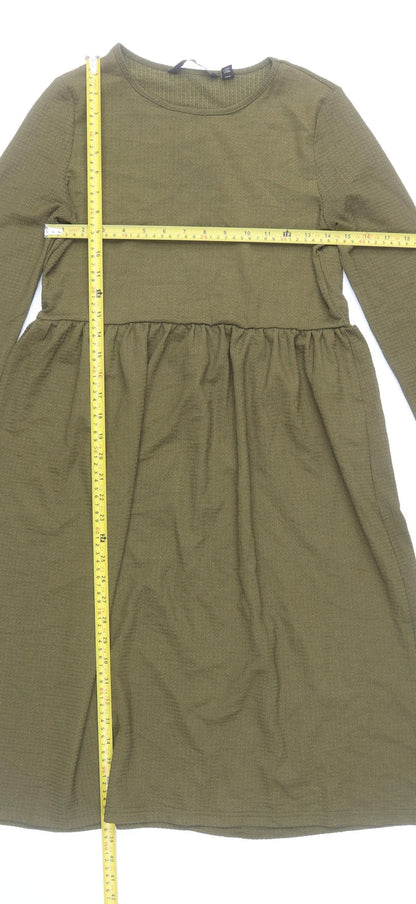 Vero Moda Women’s Green Knee Length Fit & Flare Dress Size S