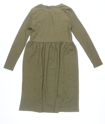 Vero Moda Women’s Green Knee Length Fit & Flare Dress Size S