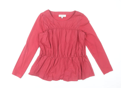 Carolyn Donnelly Womens Red Long Sleeve Tunic Blouse UK S