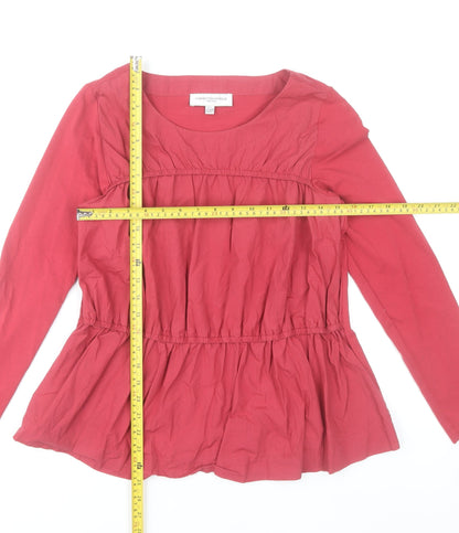 Carolyn Donnelly Womens Red Long Sleeve Tunic Blouse UK S