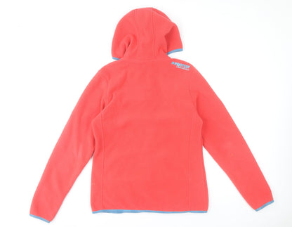 Protest Womens Pink Fleece Hooded Jacket Size 16 UK Full Zip