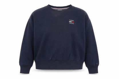 Womens UK Size M Tommy Jeans Blue Pullover Sweatshirt