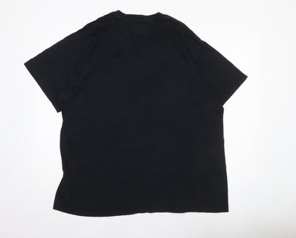 Lambretta Men’s Black 2XL Graphic Logo Retro Short Sleeve T-Shirt