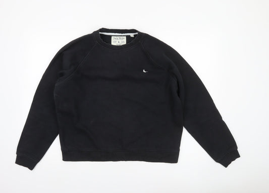 Womens UK Size 14 Jack Wills Black Pullover Sweatshirt