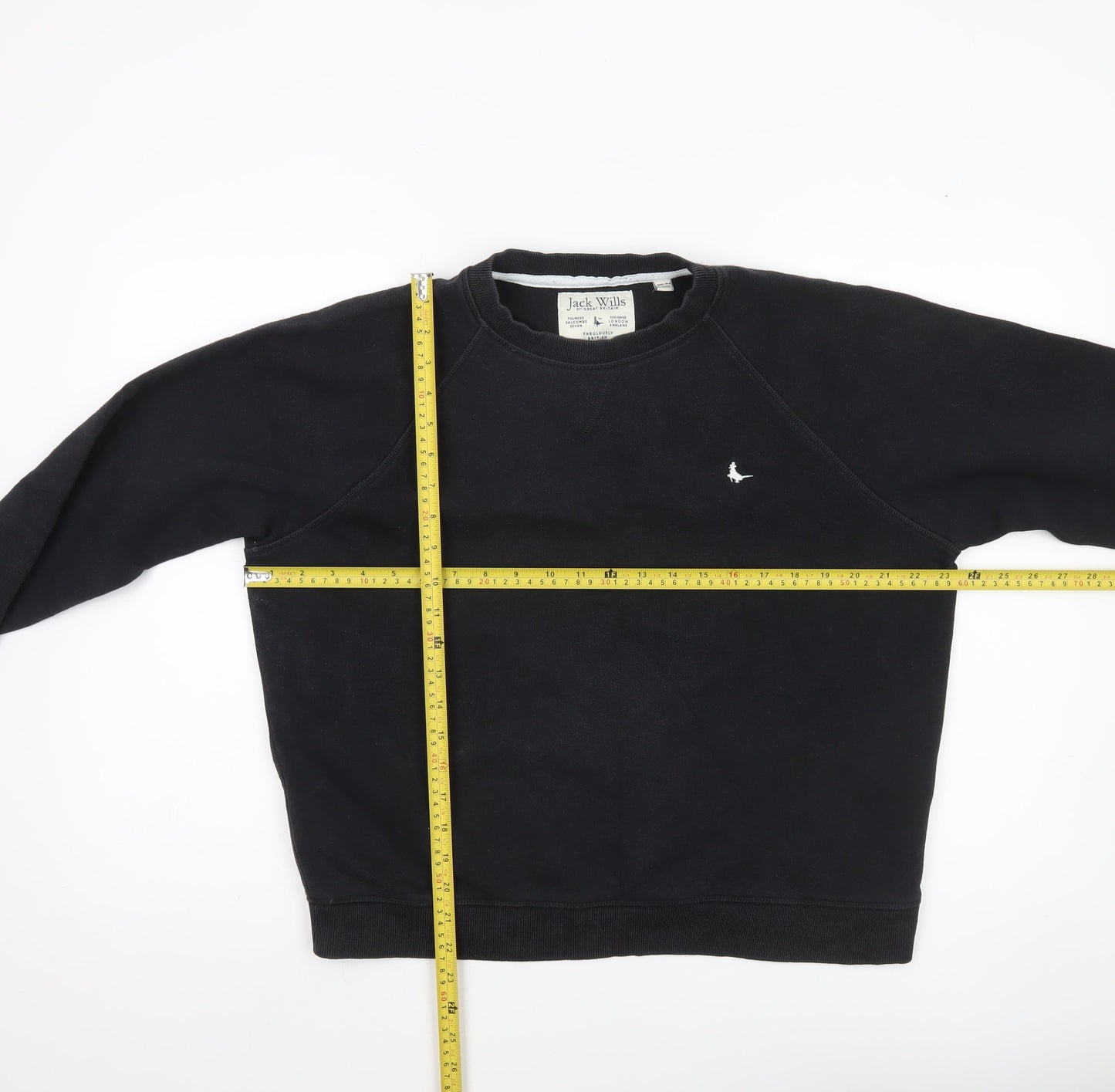 Womens UK Size 14 Jack Wills Black Pullover Sweatshirt