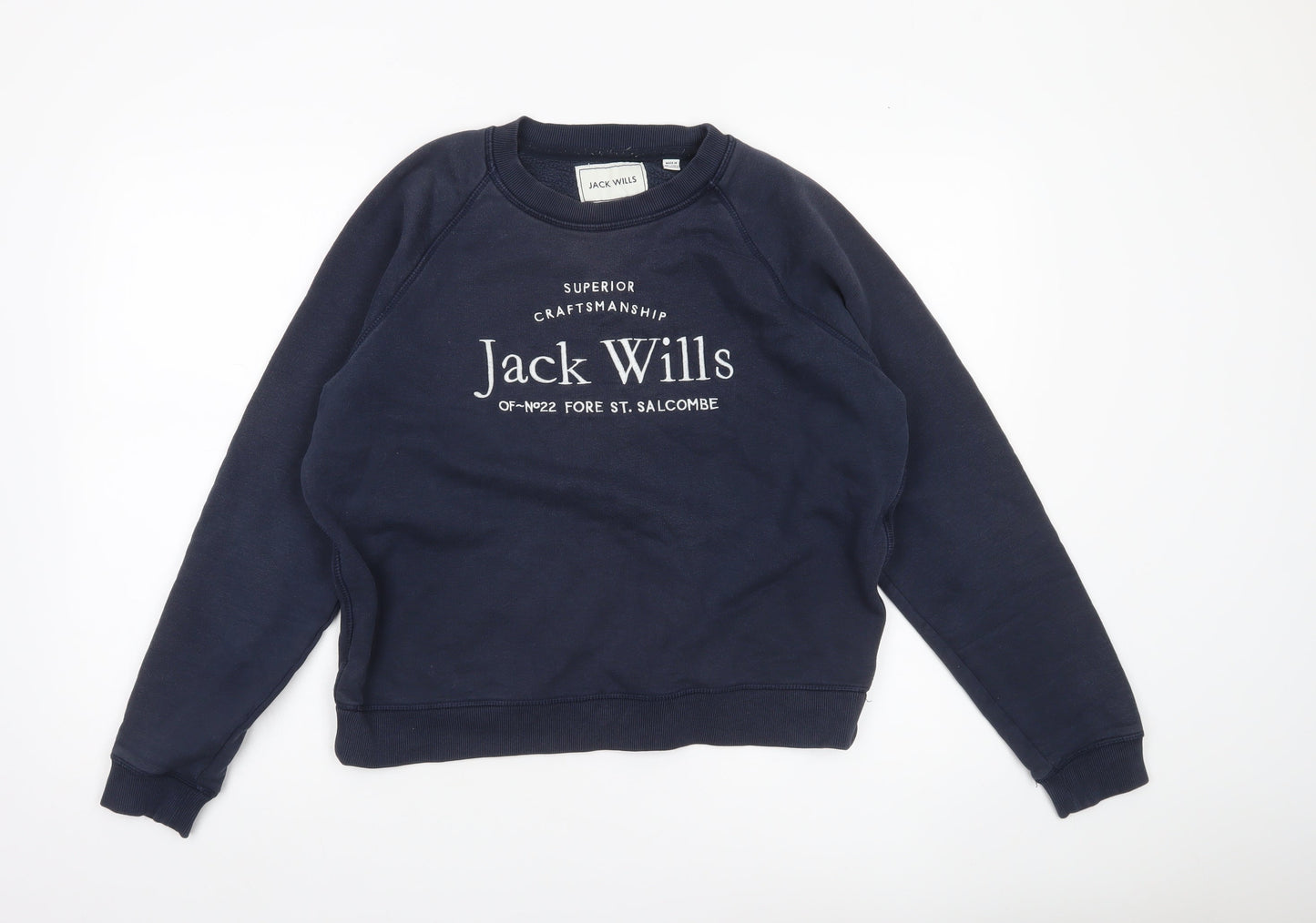 Womens UK Size 10 Jack Wills Blue Pullover Sweatshirt
