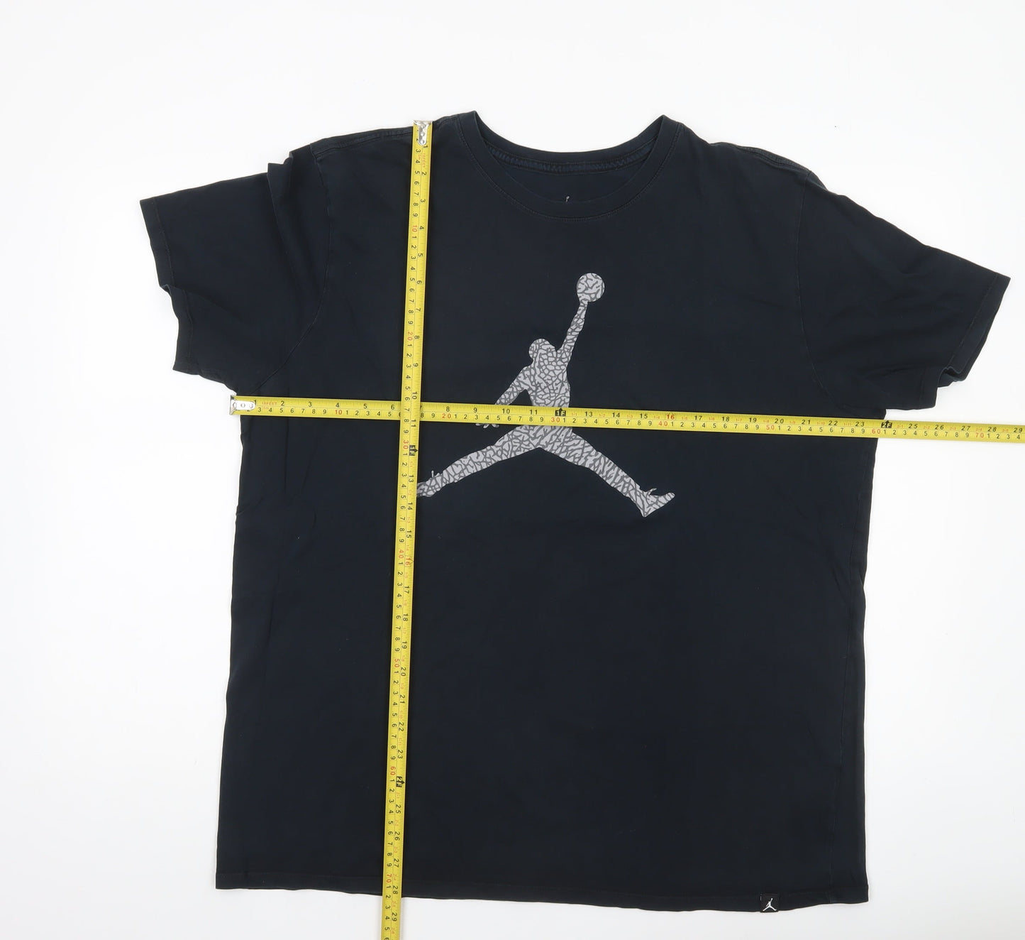 Nike Jordan Men’s Black XL Graphic Print Crew Neck T-Shirt