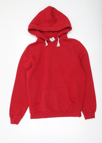 Hype Womens Red Pullover Hoodie Size 12 Cotton Blend Fleece