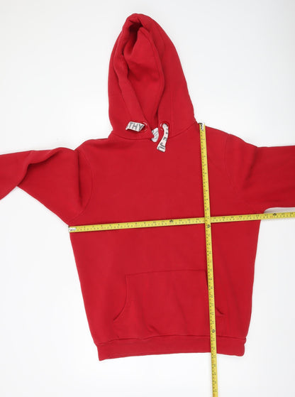 Hype Womens Red Pullover Hoodie Size 12 Cotton Blend Fleece