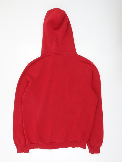 Hype Womens Red Pullover Hoodie Size 12 Cotton Blend Fleece