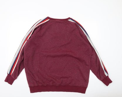 Superdry Men’s Red Graphic Print Pullover Sweatshirt M Regular