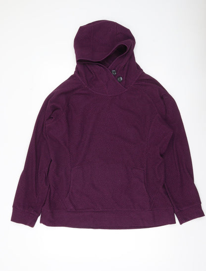 Berghaus Womens Purple Hoodie Size 18 Outdoor Hiking Fleece