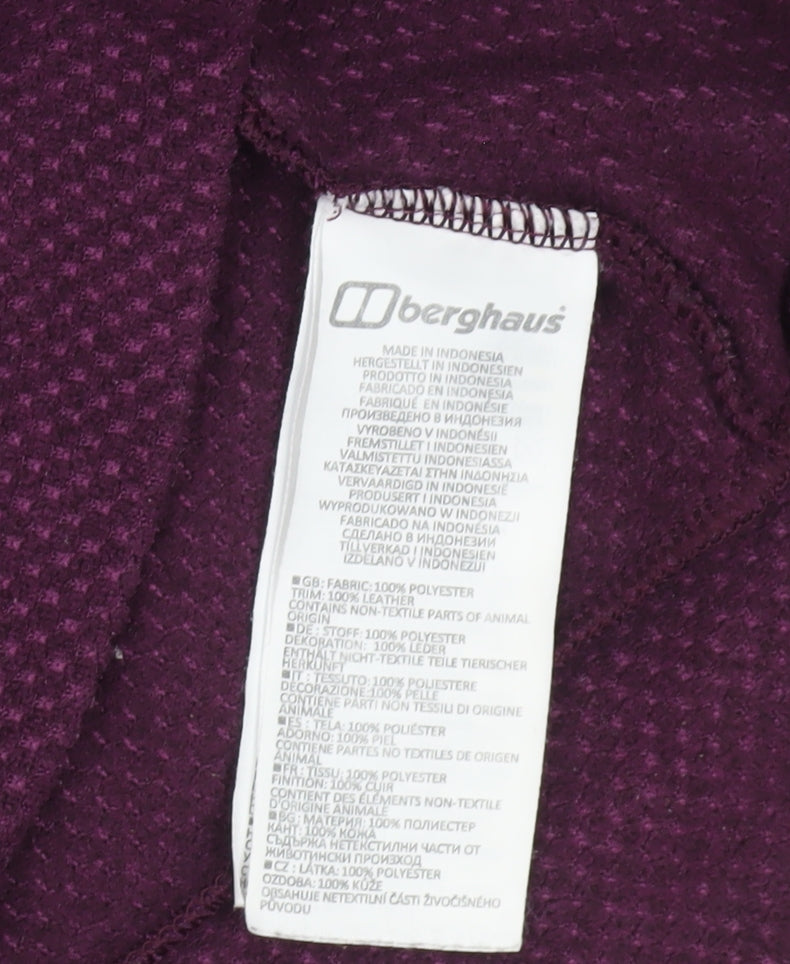 Berghaus Womens Purple Hoodie Size 18 Outdoor Hiking Fleece