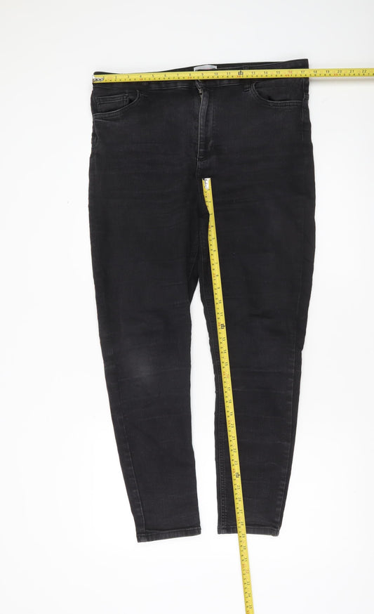 Savida Women’s Black Size 16 Skinny Slim Fit Stretch Jeans