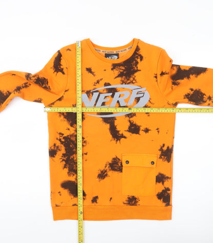 George Boys Orange Nerf Sweatshirt 13-14Y Pullover Graphic Print