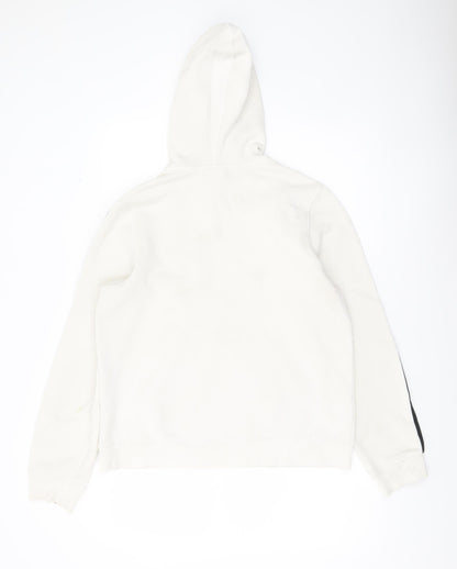 Adidas Women’s White Hoodie UK 18 Pullover Long Sleeve Casual