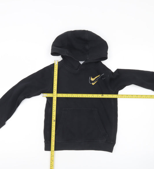 Boys UK Size 7 Years Nike Black Pullover Hoodie