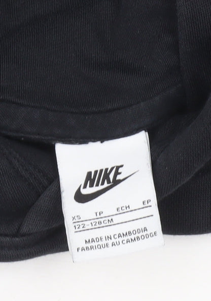 Boys UK Size 7 Years Nike Black Pullover Hoodie