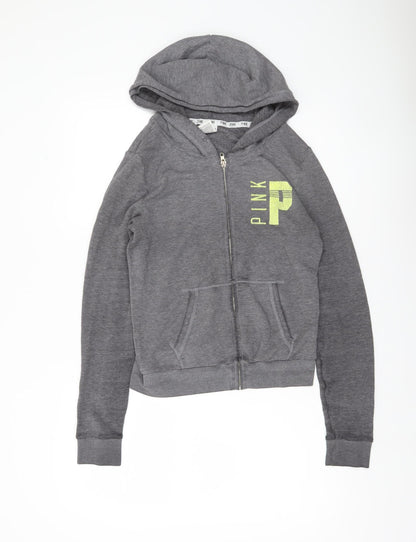 Victoria's Secret PINK Women's Grey Full Zip Hoodie Size S