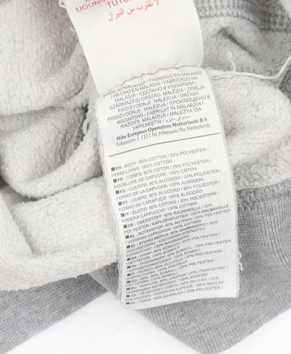 Boys UK Size 13-14 Years Nike Grey Pullover Hoodie