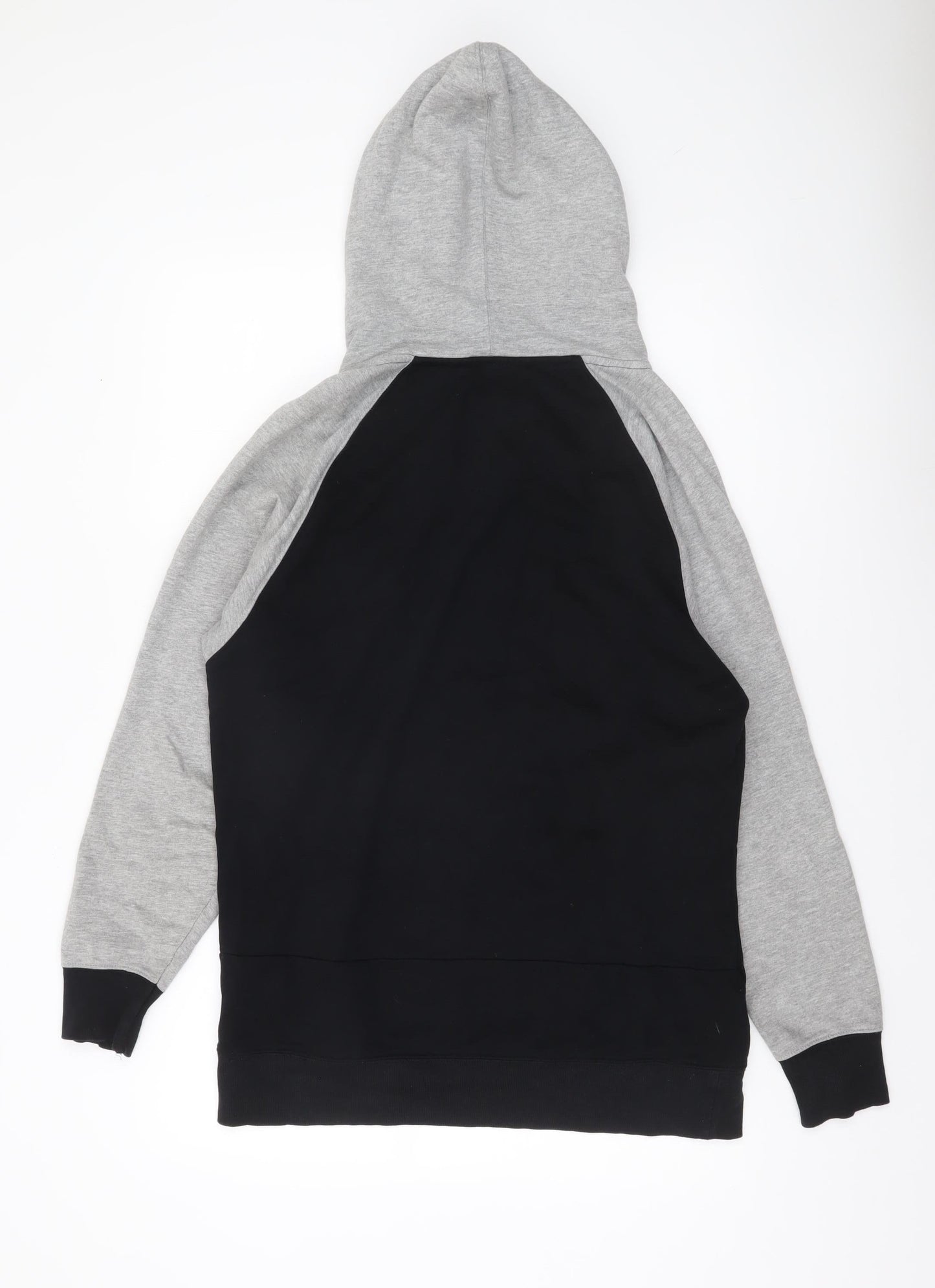 Richman Utility Men’s Black Grey Cotton Pullover Hoodie L Logo