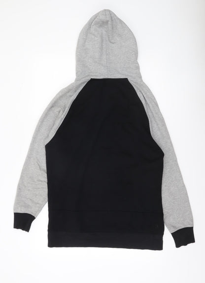 Richman Utility Men’s Black Grey Cotton Pullover Hoodie L Logo