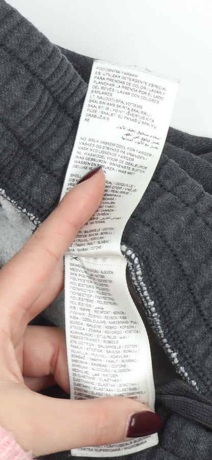 Puma Mens Grey Jogger Sweatpants M Elastic Waist Pockets Cuffed