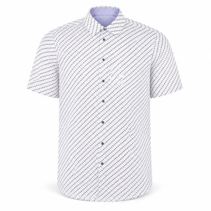 Scotland Blue Men's Multicoloured M Short Sleeve Cotton Shirt