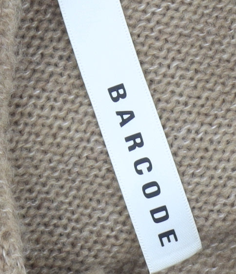 BARCODE Womens Beige Knit Pullover Jumper M Regular Crew Neck