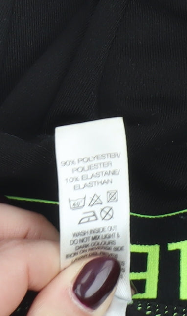 Dunnes Stores Girls Black Ankle Leggings M #GirlPower Sports Activewear