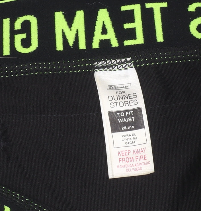 Dunnes Stores Girls Black Ankle Leggings M #GirlPower Sports Activewear