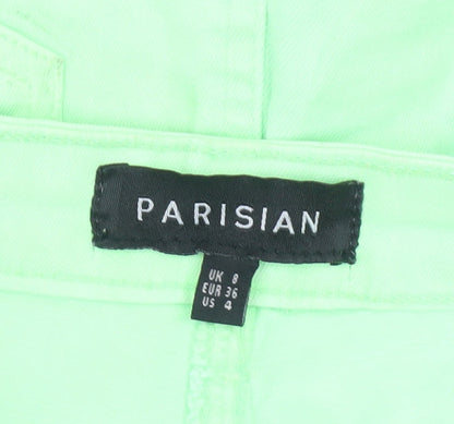 Parisian Women Green Size 8 Distressed Denim Pencil Mini Skirt