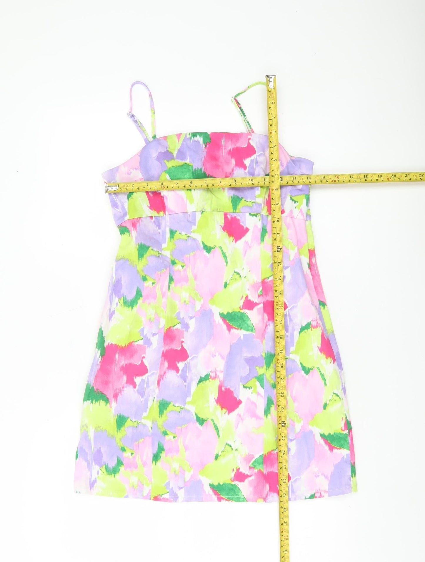 Primark Womens Multicoloured Floral Slip Dress Size 10
