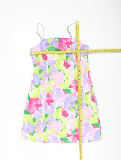 Primark Womens Multicoloured Floral Slip Dress Size 10