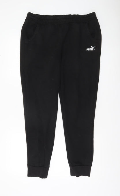 Puma Men's Black XL Sweatpants Joggers Cotton Blend