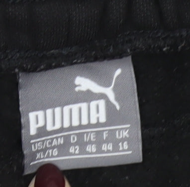 Puma Men's Black XL Sweatpants Joggers Cotton Blend