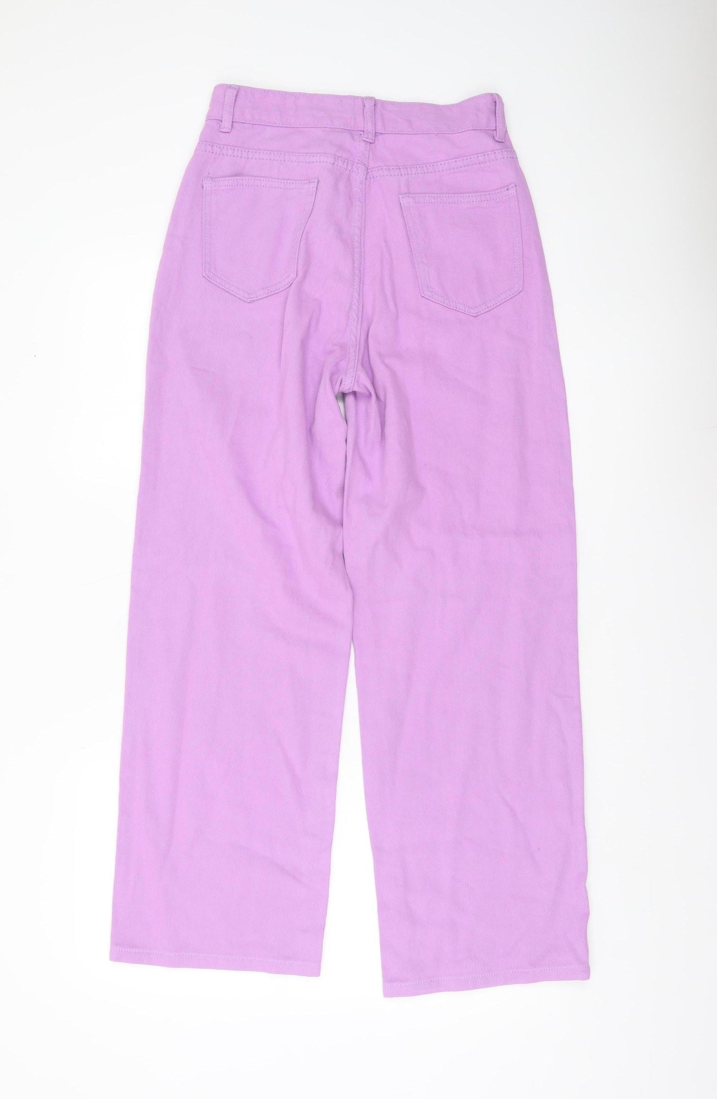 SHEIN Womens Purple Wide-Leg High Rise Jeans Size 8