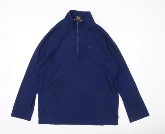 Trespass Men’s Blue XL Fleece Pullover Sweatshirt Outdoor Hiking