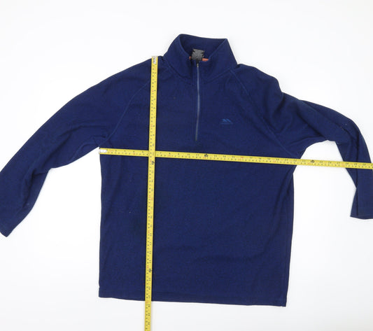 Trespass Men’s Blue XL Fleece Pullover Sweatshirt Outdoor Hiking