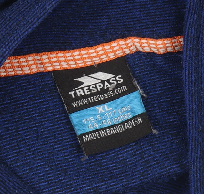 Trespass Men’s Blue XL Fleece Pullover Sweatshirt Outdoor Hiking