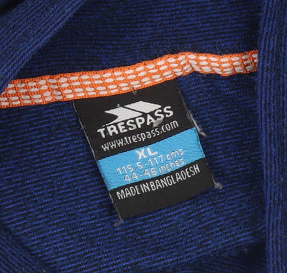 Trespass Men’s Blue XL Fleece Pullover Sweatshirt Outdoor Hiking