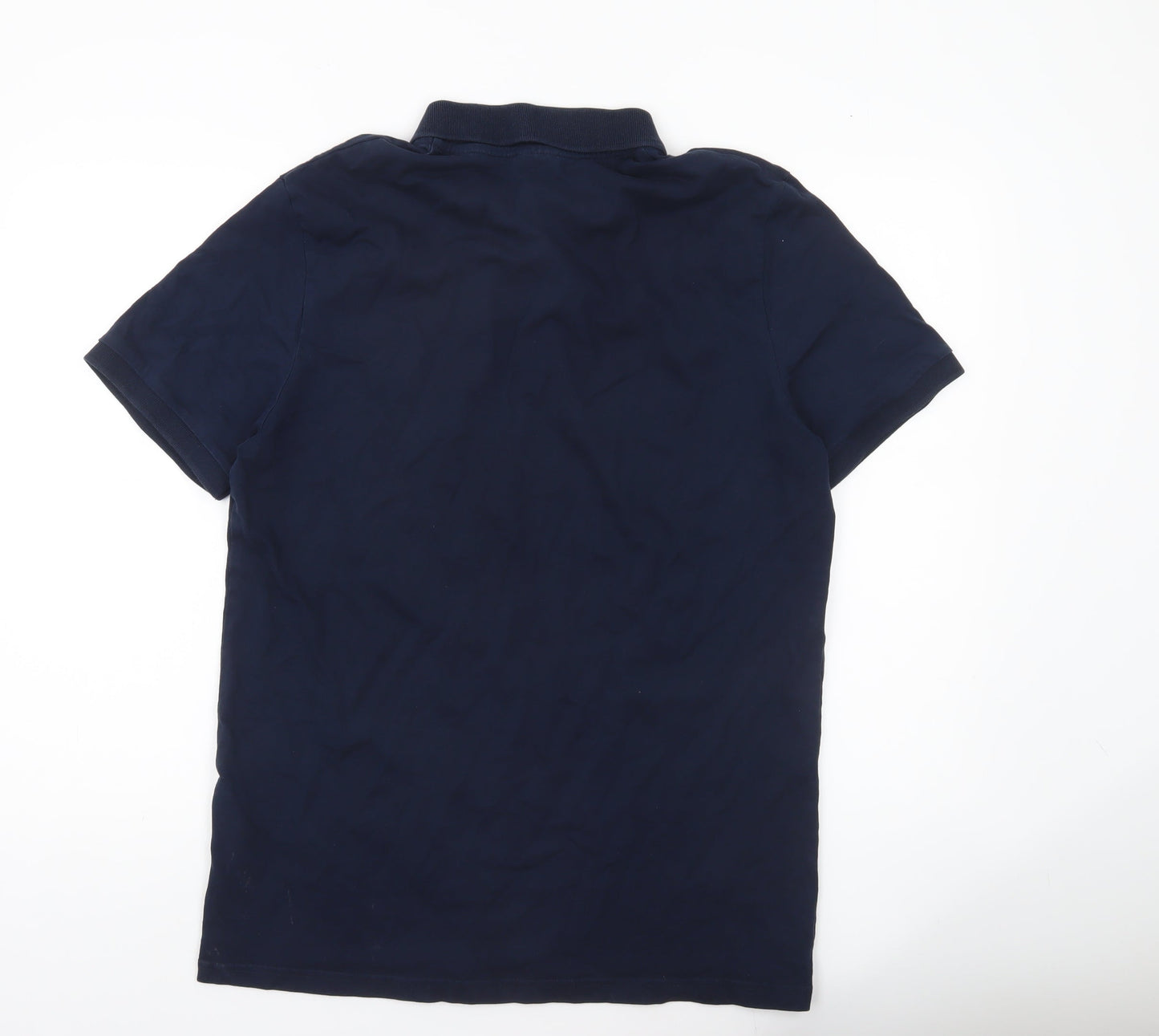 Jack & Jones Mens Blue XL Polo Shirt Short Sleeve Cotton Casual