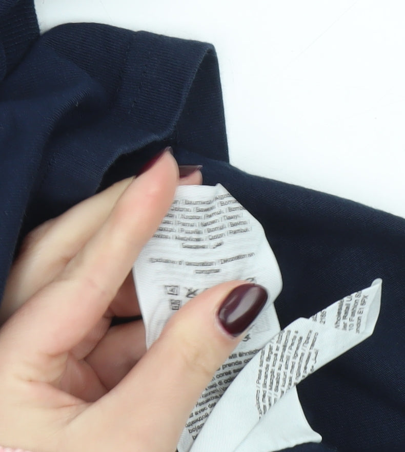 Jack & Jones Mens Blue XL Polo Shirt Short Sleeve Cotton Casual