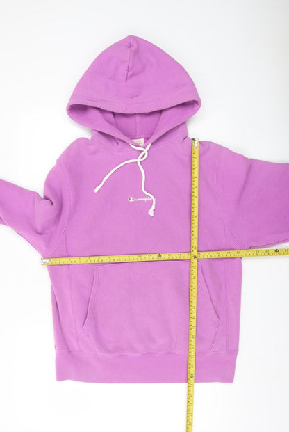 Champion Women’s Purple Pullover Hoodie Small Logo Vintage