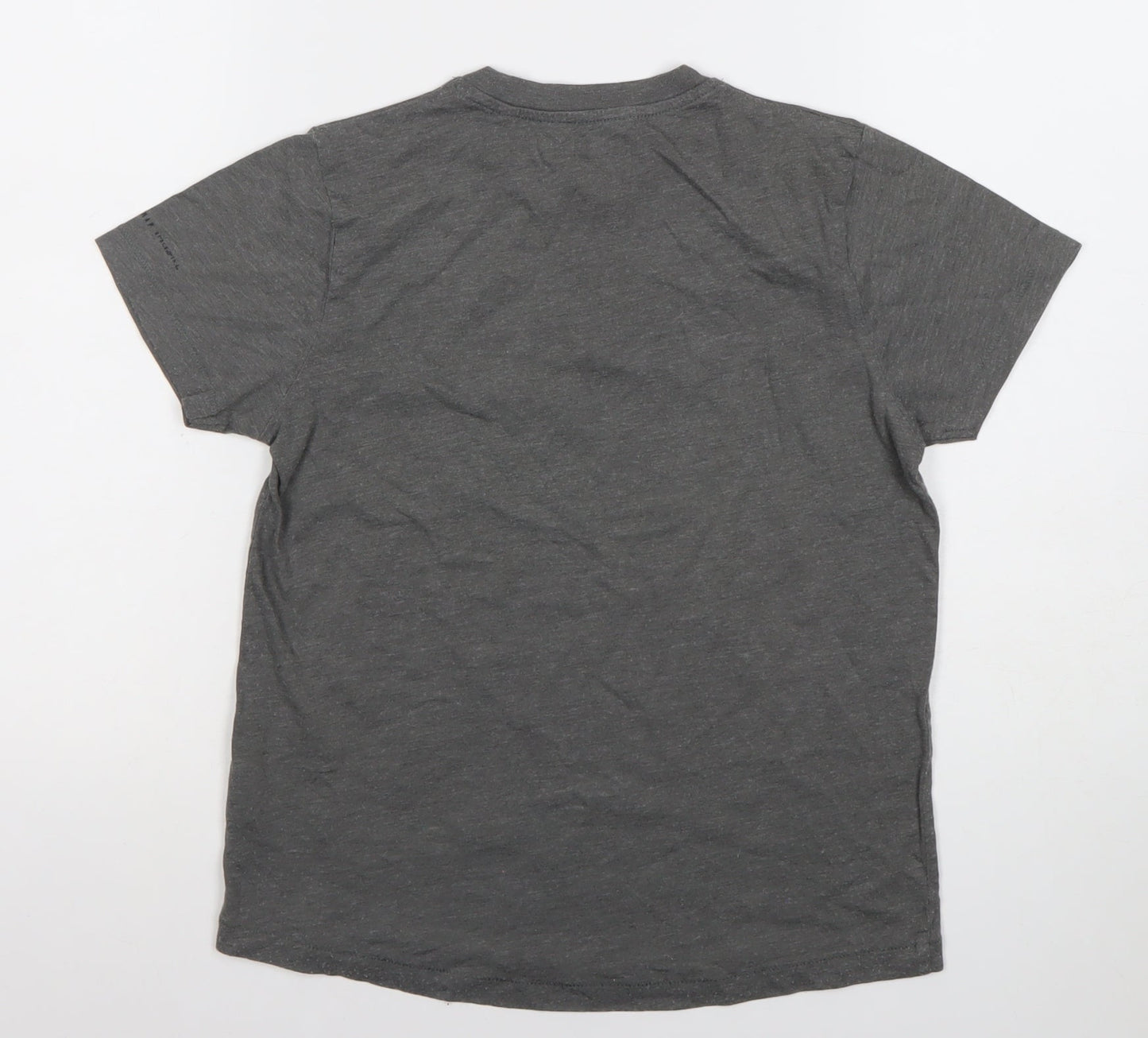 Boys UK Size 9-10 Years Firetrap Grey Basic T-Shirt